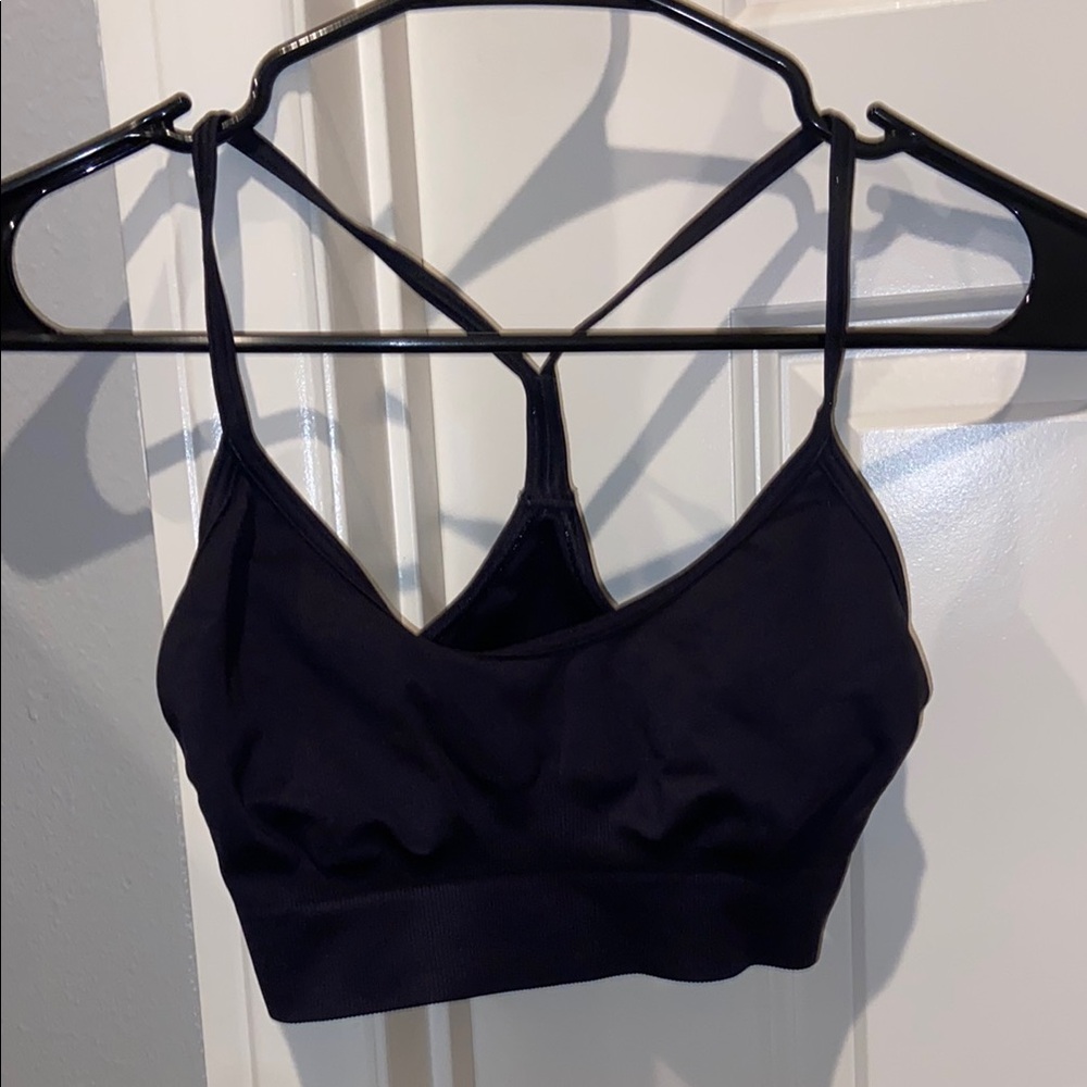 Gymshark Sweat Seamless Sports Bra in Black